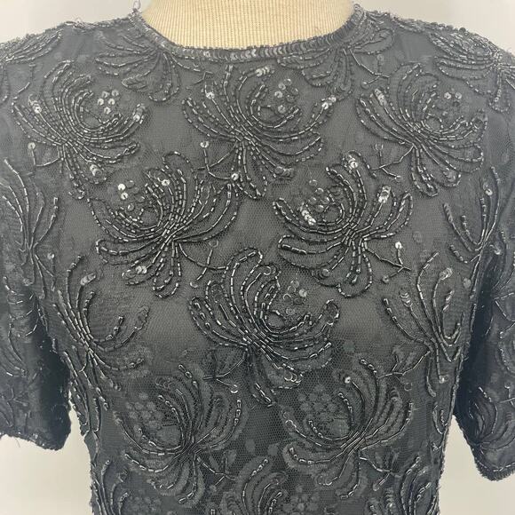 Vintage Laurence Kazar Beaded Blouse - Picture 4 of 5
